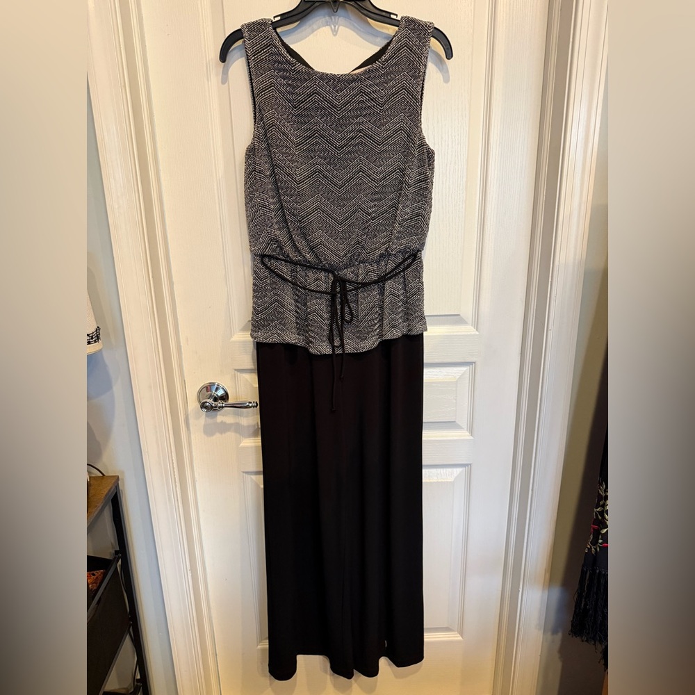 Black and White Dress Jumpsuit